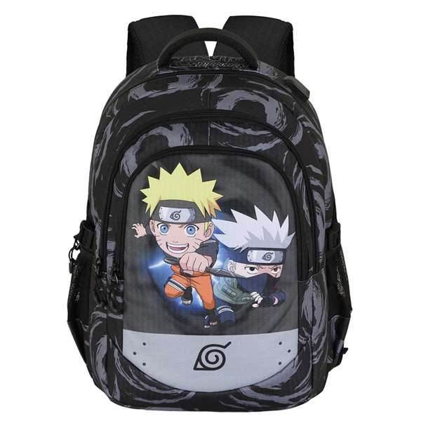Karactermania Mochila Naruto Run Plus Fan Kid Sac à dos avec compartiments et port USB - Dimensions 44x34x21 cm