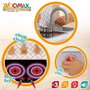 Woomax Cuisine jouet en bois électrique avec vitroceramique, four et accessoires, 59.5 x 30 x 94.5 cm