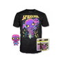 Funko Pop & Tee Marvel Spiderman Noir avec T-shirt Taille L