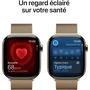 Apple Watch Series 11 GPS + Cellular - 46mm - Boîtier Gold Titanium - Bracelet Gold Milanese Loop - S/M