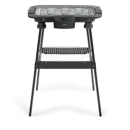 Livoo DOM506 Barbecue électrique sur pieds 2 en 1, 2200W, Thermostat ajustable, 2 hauteurs, utilisation intérieure