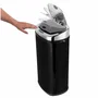 Kitchen Move Poubelle de cuisine automatique avec capteur sensoriel, 42 litres, couleur noir, LARGO