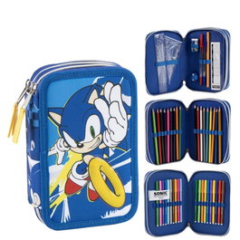 Cerdá Plumier Sonic avec accessoires bleu