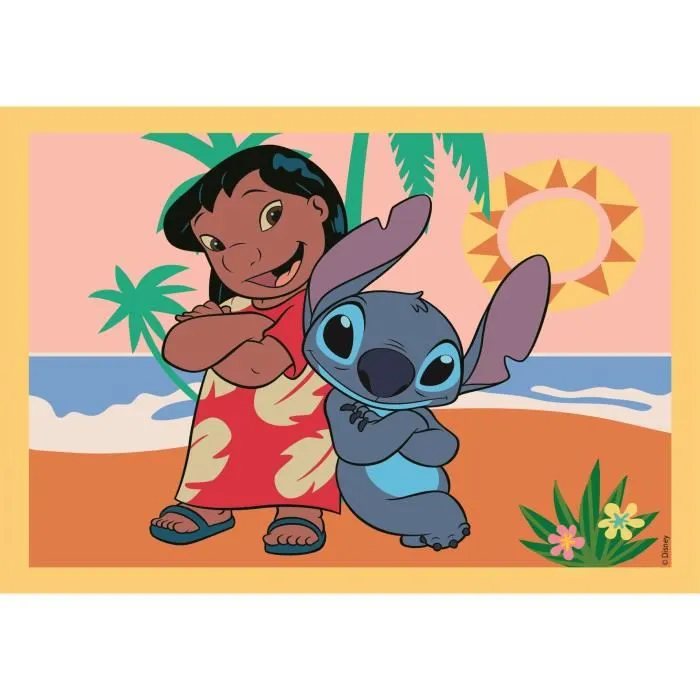 Clementoni Puzzle 4 en 1 Stitch Dessins Animés - 4 Puzzles Progressifs (12, 16, 20, 24 Pièces) pour Enfants à Partir de 3 Ans