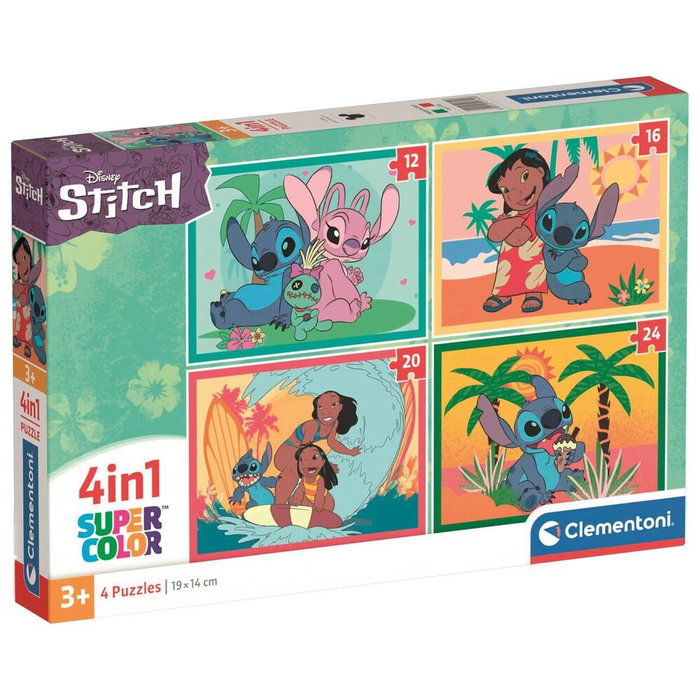 Clementoni Coffret 4 en 1 Stitch - Puzzles Progressifs Clementoni Coffret 4 en 1 Stitch - Puzzles Progressifs