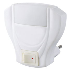 GSC Evolution Veilleuse à angle droit avec interrupteur 1W 230V Blanche
