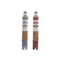 Home ESPRIT Portemanteau Bleu Rouge Bois Recyclé (2 Unités)