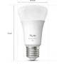 Philips Hue - Pack de 4 ampoules LED connectées A60 - Blanc chaud 2700K - E27 6W - 810 lumens - Contrôle par application