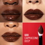 Rimmel London Gloss à lèvres THRILL SEEKER LIP LATEX n°600 - Cappuccino, Teinte intense et hydratante, 6 ml