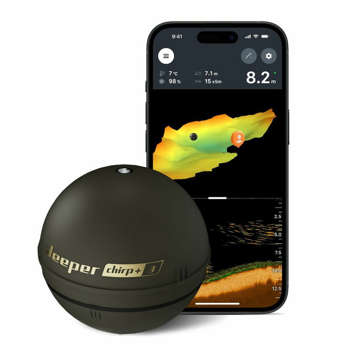 Deeper CHIRP+ 3 Sondeur sans fil avec GPS et cartographie 3D Deeper CHIRP+ 3 Sondeur sans fil avec GPS et cartographie 3D