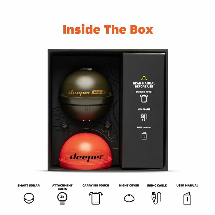 Deeper CHIRP+ 3 Sondeur sans fil avec GPS et cartographie 3D Deeper CHIRP+ 3 Sondeur sans fil avec GPS et cartographie 3D
