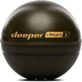 Deeper CHIRP+3D - Sondeur de pêche sans fil avec GPS, création de carte bathymétrique 3D, technologie CHIRP, portée 100m, pour smartphone, kayak, bateau, float tube