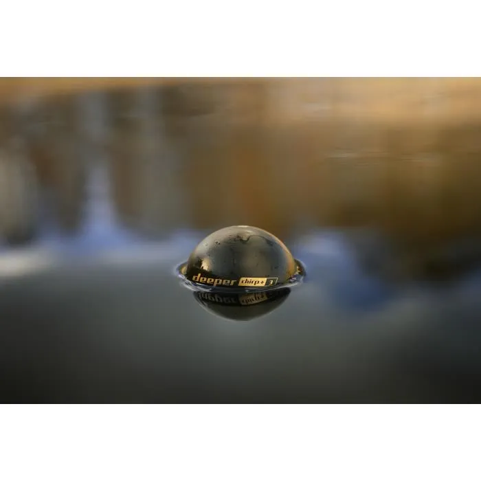 Deeper CHIRP+3D - Sondeur de pêche sans fil avec GPS, création de carte bathymétrique 3D, technologie CHIRP, portée 100m, pour smartphone, kayak, bateau, float tube