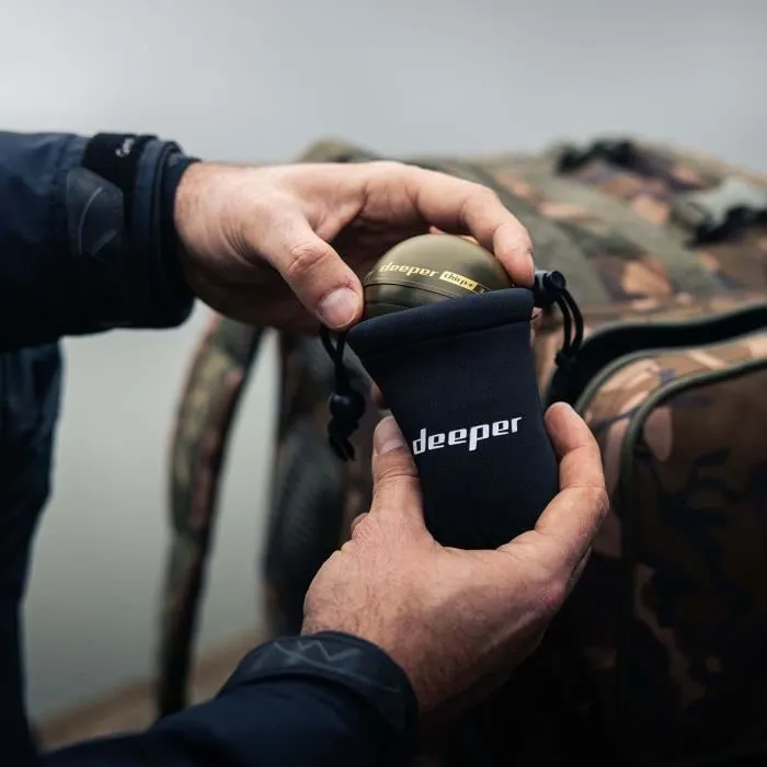 Deeper CHIRP+3D - Sondeur de pêche sans fil avec GPS, création de carte bathymétrique 3D, technologie CHIRP, portée 100m, pour smartphone, kayak, bateau, float tube