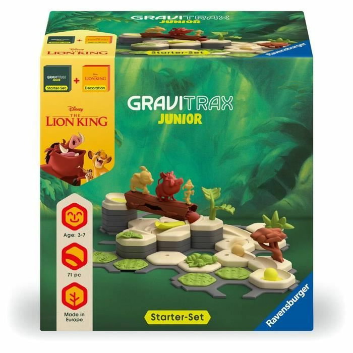 Ravensburger GraviTrax Junior Starter Set Le Roi Lion - Circuit de billes, 71 pièces Ravensburger GraviTrax Junior Starter Set Le Roi Lion - Circuit de billes, 71 pièces