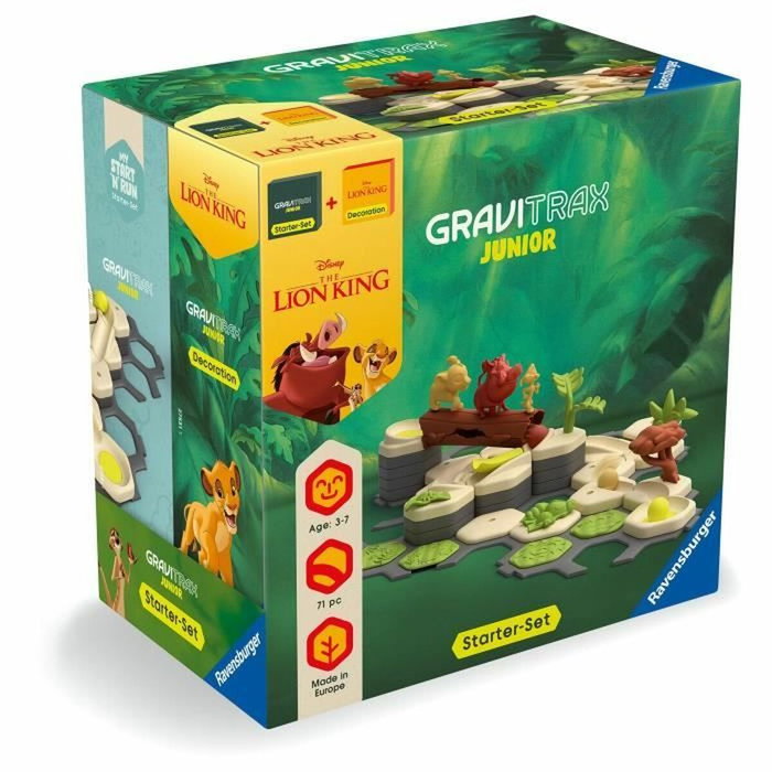 Ravensburger GraviTrax Junior Starter Set Le Roi Lion - Circuit de billes, 71 pièces Ravensburger GraviTrax Junior Starter Set Le Roi Lion - Circuit de billes, 71 pièces