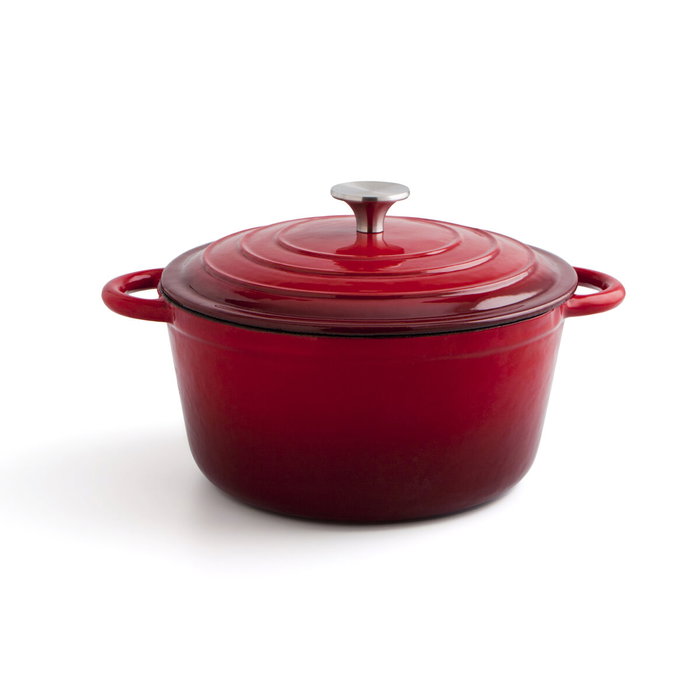 Bidasoa Casserole avec Couvercle Fierro Rouge Ø 24 cm 3,7 L (2 Unités)