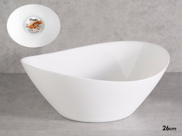 Vivalto Bol Opal Blanc 26 cm - Grand Bol en Verre Opal (Set de 18)