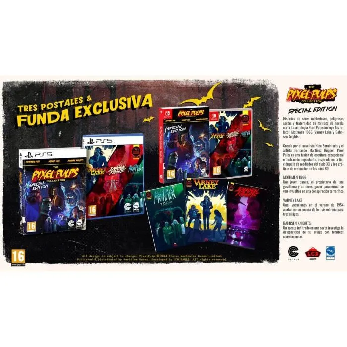 Microids The Pixel Pulps Collection - Special Edition - Jeu Aventure PS5 (PEGI 16) - En boîte - Sortie juillet 2024 Microids The Pixel Pulps Collection - Special Edition - Jeu Aventure PS5 (PEGI 16) - En boîte - Sortie juillet 2024