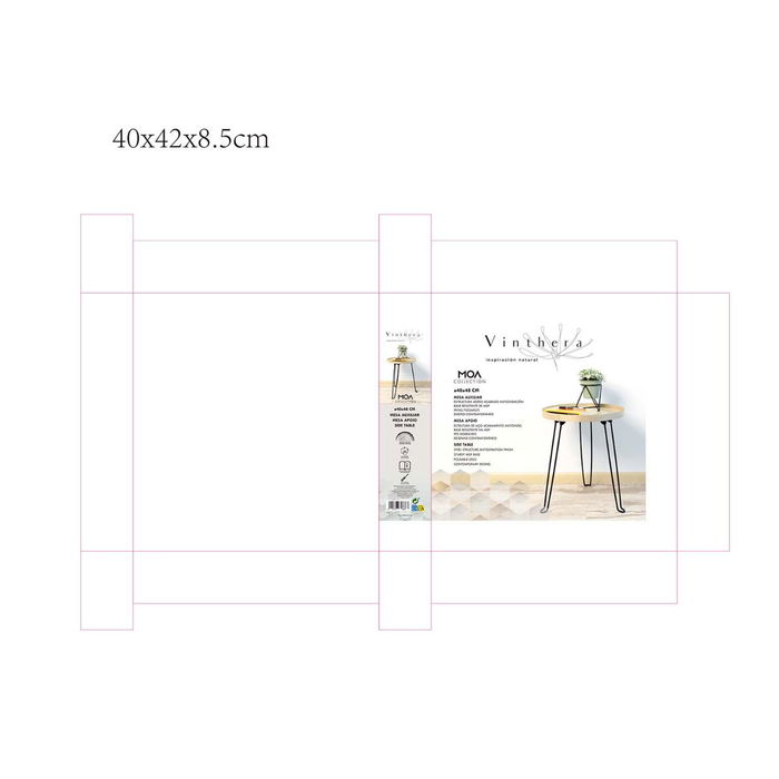 Table d'appoint Vinthera Moa 40 x 48 cm (2 Unités)