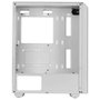 Mars Gaming MC-MAG Boîtier PC Midi Tower ATX Blanc, Panneau Latéral en Verre Trempé, 3 Ventilateurs Fixed RGB 120mm