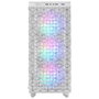 Mars Gaming MC-MAG Boîtier PC Midi Tower ATX Blanc, Panneau Latéral en Verre Trempé, 3 Ventilateurs Fixed RGB 120mm