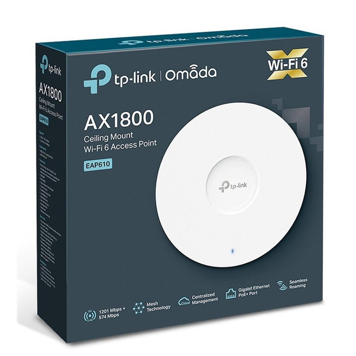 TP-Link EAP610 AX1800 Point d'Accès Wi-Fi 6 Blanc