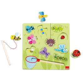 Goula - Puzzle magnétique chasse aux insectes 53134 - Jeu éducatif en bois - Jouet pour enfants dès 2 ans