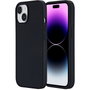 eSTUFF Coque iPhone 15 INFINITE ROME - Silicone magnétique recyclée (81% PCR) - Protection 2 m - Compatible MagSafe - Noir