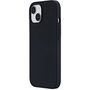 eSTUFF Coque iPhone 15 INFINITE ROME - Silicone magnétique recyclée (81% PCR) - Protection 2 m - Compatible MagSafe - Noir