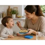 Duralex Service repas bébé Baby Transparent 10 pièces avec couvercle bleu