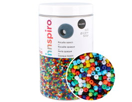 Innspiro Rocaille de verre ronde opaque mélangée 2,3 mm 10/0 500g