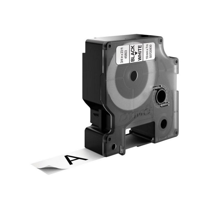 Dymo S0720830 - Ruban d'impression 45803 noir et blanc pour étiqueteuse
