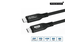 MicroConnect Câble USB-C 1m, 240W, 80Gbps, USB4 Gen 3x2