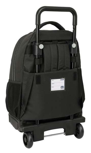 Ecko Unltd. Sac à dos compact avec roues et extension, modèle Worldwide 33x45x22cm, pour voyage, couleur noir