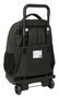 Ecko Unltd. Sac à dos compact avec roues et extension, modèle Worldwide 33x45x22cm, pour voyage, couleur noir