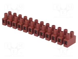 BM GROUP Barrette de jonction d'alimentation marron 400V