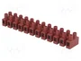 BM GROUP Barrette de jonction d'alimentation marron 400V