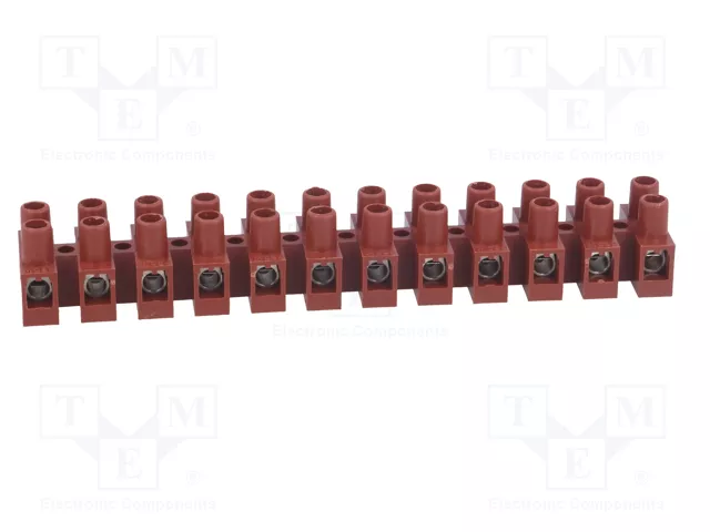 BM GROUP Barrette de jonction d'alimentation marron 400V
