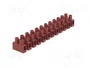 BM GROUP Barrette de jonction d'alimentation marron 400V