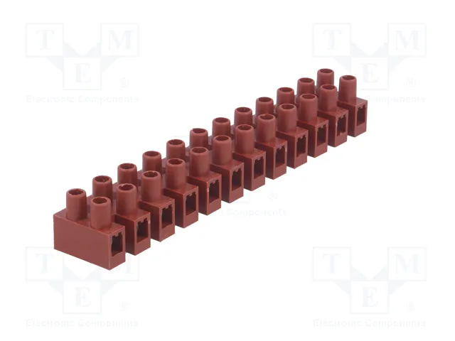 BM GROUP Barrette de jonction d'alimentation marron 400V