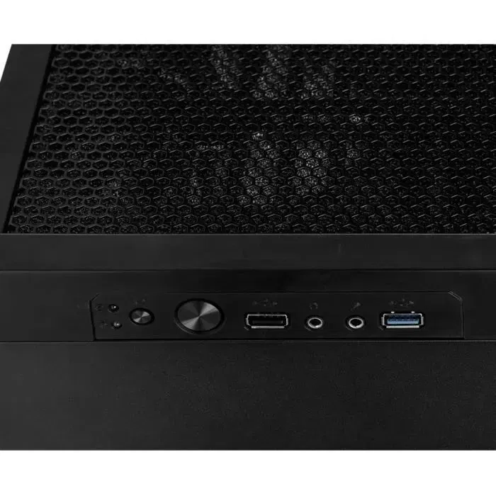 Fractal Design Boîtier PC Micro ATX Core 1000 USB 3.0 (FD-CA-CORE-1000-USB3-BL) - Mini Tour Ventilation 120mm - Noir