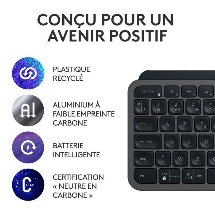 Logitech Ensemble MX Performance Combo MX Master 3S et MX Keys S avec Repose-Poignets MX, Souris et Clavier Sans Fil Bluetooth et USB pour PC