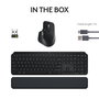 Logitech Ensemble MX Performance Combo MX Master 3S et MX Keys S avec Repose-Poignets MX, Souris et Clavier Sans Fil Bluetooth et USB pour PC