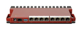 MikroTik L009UiGS Routeur avec CPU double coeur 800 MHz, 512 Mo RAM, 8 ports LAN Gigabit, 1 port SFP 2,5 Gbit, USB, boîtier bureau/rack 1U, RouterOS L5