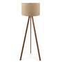 Kano Lampe de Sol Trépied Bois Orange