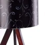 Kano Lampe de Sol Trépied Bois Orange