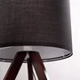 Kano Lampe de Sol Trépied Bois Orange