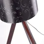 Kano Lampe de Sol Trépied Bois Orange