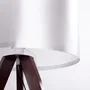 Kano Lampe de Sol Trépied Bois Orange